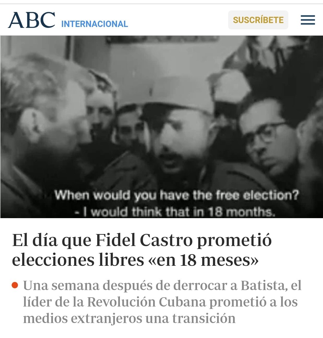 <a href="/agroCISF/">🇨🇴David Alexander Triviño Rubio #RiseUp4Rojava</a> <a href="/simangeo/">GEORGE SIMÁN🇵🇸🇵🇸🇵🇸🇨🇴🇨🇴🇨🇴</a> @ikearteta <a href="/elnocturno/">Mauricio Schwarz🇺🇦🇬🇪🇪🇺izquierda+conocimiento</a> <a href="/hernantoro/">Kukulkán🐉</a> <a href="/Elblatante/">Isaac David</a> @carturo222 <a href="/HELIODOPTERO/">Gonzalo Guillén</a> <a href="/AngelicaLozanoC/">Angélica Lozano Correa</a> <a href="/AlejandroHtdo/">Edwin Hurtado</a> Derrocar una dictadura para instalar otra dictadura, resulta difícil de defender...

En todo caso, lo "mejor" para los cubanos, deberían poder decidirlo ellos mismos.... Desde 1952, eso no sucede...

#SOSCubaLibre 
#CubaSOS 
#CubaLibre