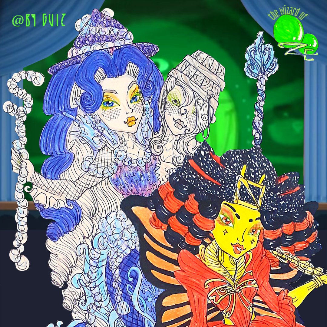 mint4licorn's tweet photo. @MonsterHigh original line 🌪️ The Wizard of Ooze
#CastaFierce as Evelline, #PeriandPearlSerpentini as Ghoulinda, #LunaMothews as Tattyboo and #Operetta as Evvameane
A #MonsterHigh Musical https://t.co/wMFAuS18oA