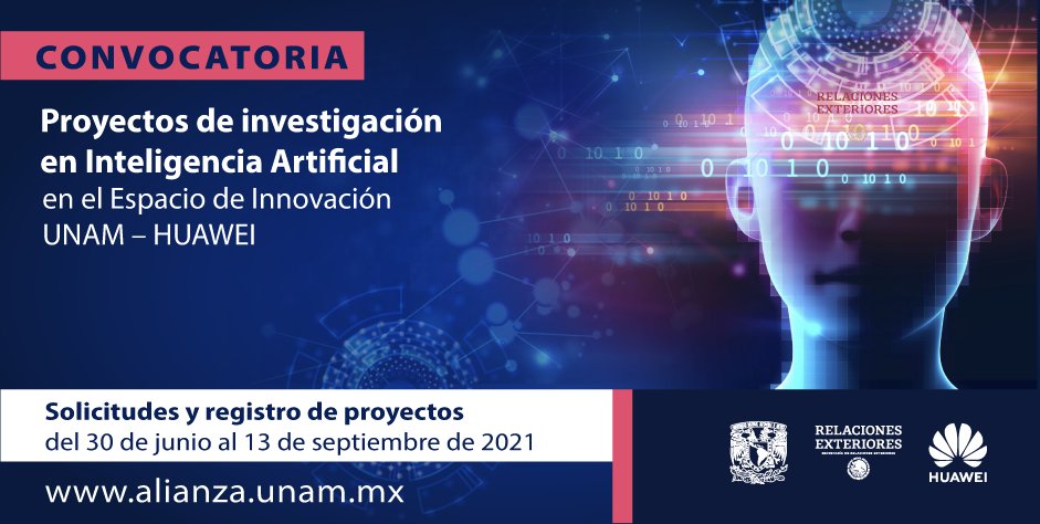 UNAMdigital's tweet photo. ¿Tienes un proyecto para implementar tecnologías como el aprendizaje profundo, el aprendizaje automático y la robótica inteligente en beneficio de los sectores sociales más vulnerables? ¡Queremos conocerlo! 

Consulta la convocatoria y participa  
https://t.co/GBasEkQEMK https://t.co/oQOxCOP4bn