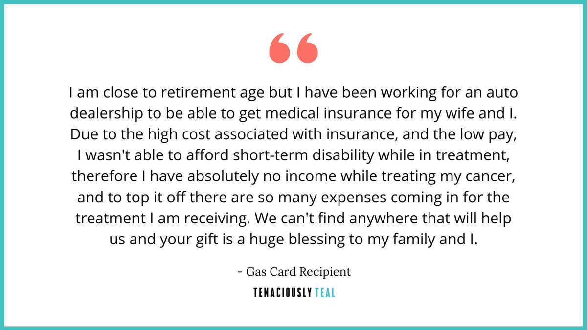 💛 We provide our gas and grocery card service because WE KNOW how it feels to struggle for necessities while also fighting for your life. 💯 If you’re a cancer fighter in need, reach out to our team to find out how we can help.