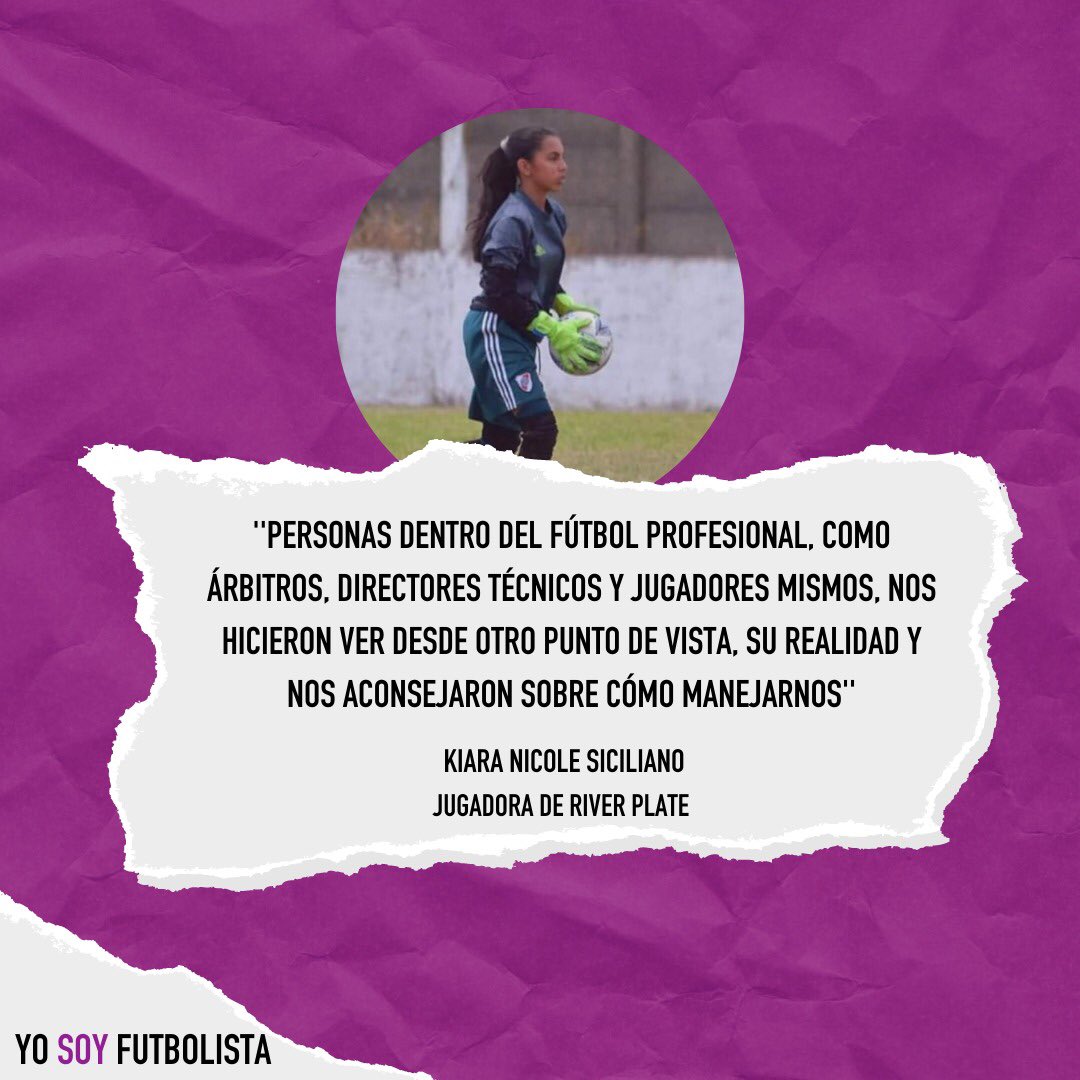 Programa_YSF's tweet photo. “Me gustó muchísimo la capacitación y todo lo que aprendí!Es un programa muy completo.
Ante todo somos personas y la enseñanza que nos dejaron de que somos rivales, no enemigos y la competitividad sana fue muy importante!!”

¡Gracias Kiara, por capacitarte en #YOSOYFUTBOLISTA! ⚽️ https://t.co/hSizvvJhMz