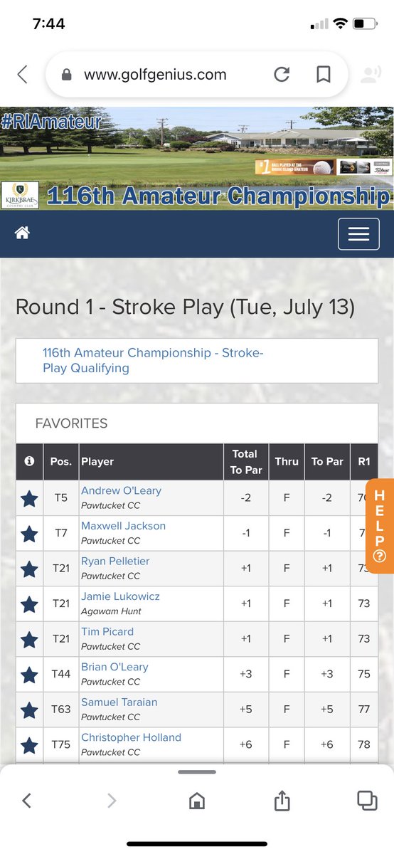 twoblindrefs's tweet image. Great 1st round son!!! Keep it rolling tomorrow!! #riamateur #pawtucketcc