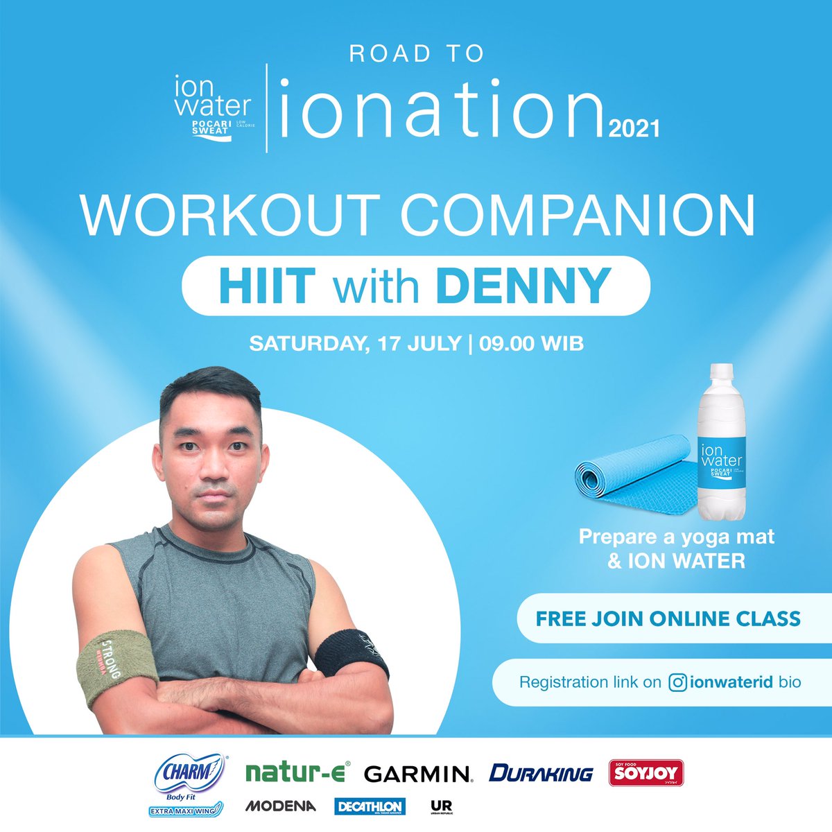 dennyours's tweet photo. The biggest hybrid music &amp; workout festival, IONATION 2021 coming to you soon! 

Persiapkan dirimu menuju #ionation2021 dengan mengikuti rangkaian special class road to #ionation2021 bersama workout companion favoritmu!

See you this Saturday morning with me! 🔥💪🏾 https://t.co/KsH5wVV9Yt