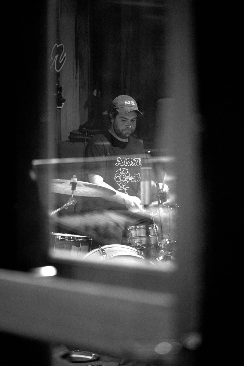 Photo set of <a href="/baddreems/">Bad//Dreems</a> in the studio demoing new music.