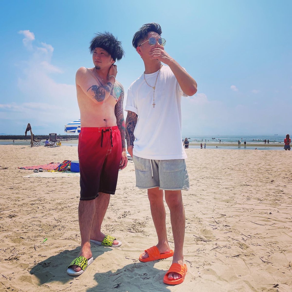 今年初海🏖👏

＃内海　＃内海海水浴場  #夏
#summer