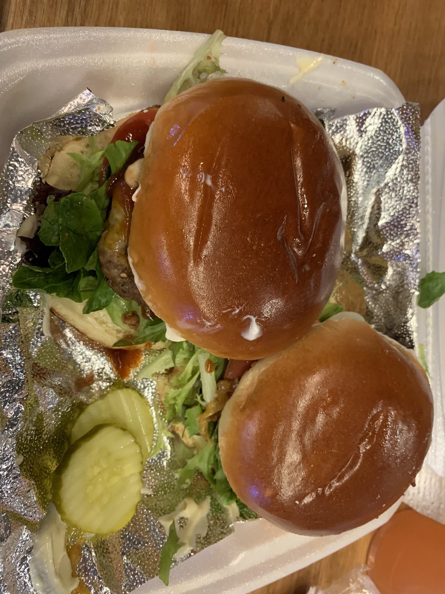 lisadobransky's tweet photo. Stop 2 for @CLEburgerweek Today we had the Burgershop Cleveland burgers at @SAUCETHECITY Food Hall. The steakburgers were amazing! The meat was a mixture of ribeye, brisket and shortrib. Yum. 😋 My husband is giving a S/O to owner and fellow @BenedictineHS alum, Victor! https://t.co/oCrAzrSBp1