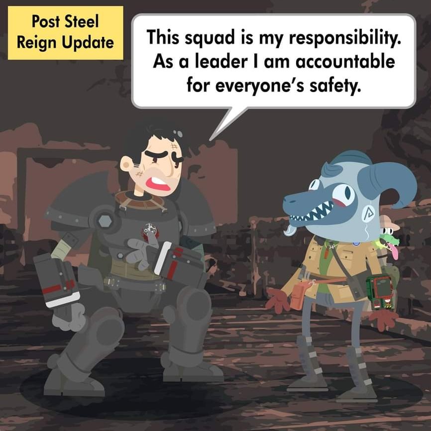 ShibeSkippy's tweet photo. Respect +1

#fallout #fallout76 #Wastelanders #Bethesda #comic #caricature #Sheepsquatch #BrotherhoodOfSteel #BOS #KnightShin #digitalart #vector #graphic #graphicdesign #illustration #AdobeIllustrator https://t.co/XpjyK2B7qO