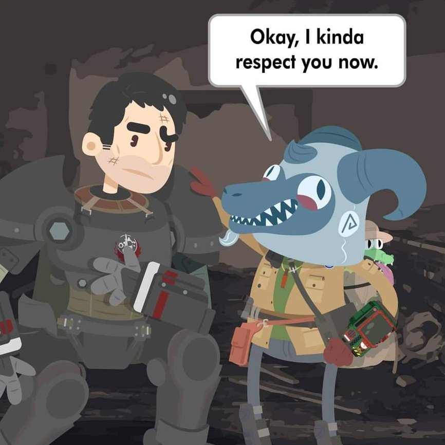 ShibeSkippy's tweet photo. Respect +1

#fallout #fallout76 #Wastelanders #Bethesda #comic #caricature #Sheepsquatch #BrotherhoodOfSteel #BOS #KnightShin #digitalart #vector #graphic #graphicdesign #illustration #AdobeIllustrator https://t.co/XpjyK2B7qO