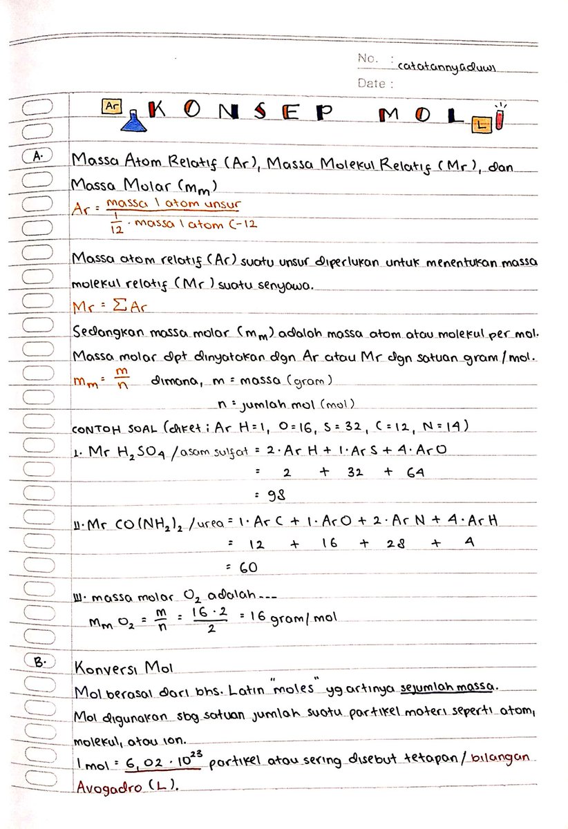 wiiiskes's tweet photo. catatan materi kimia kelas 10 
stoikiometri (konsep mol) 
sources; modul, materi78, dan #studytwt 
g-drive link;https://t.co/U5qNM3jn8t https://t.co/vXQC470vGi