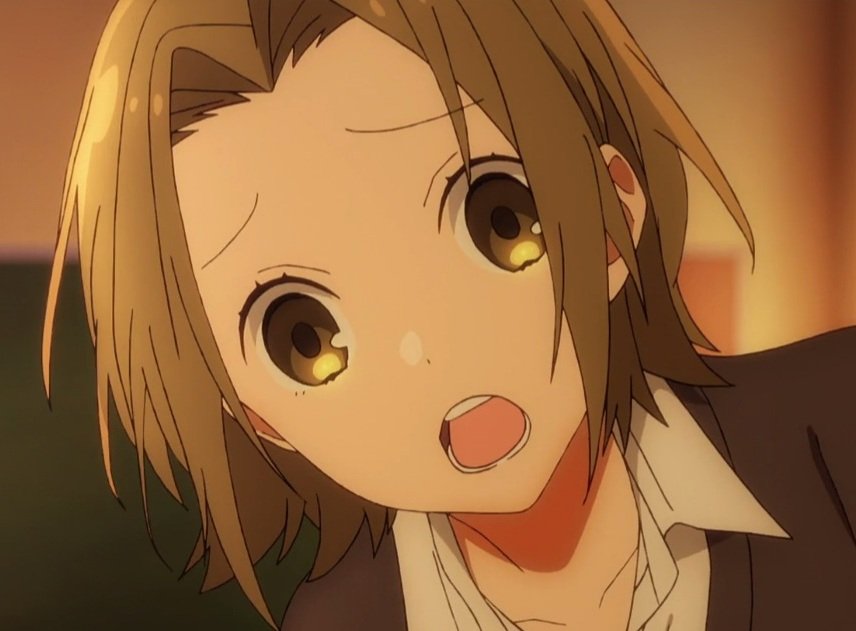 Yuki from horimiya yellow short hair anime cartoon