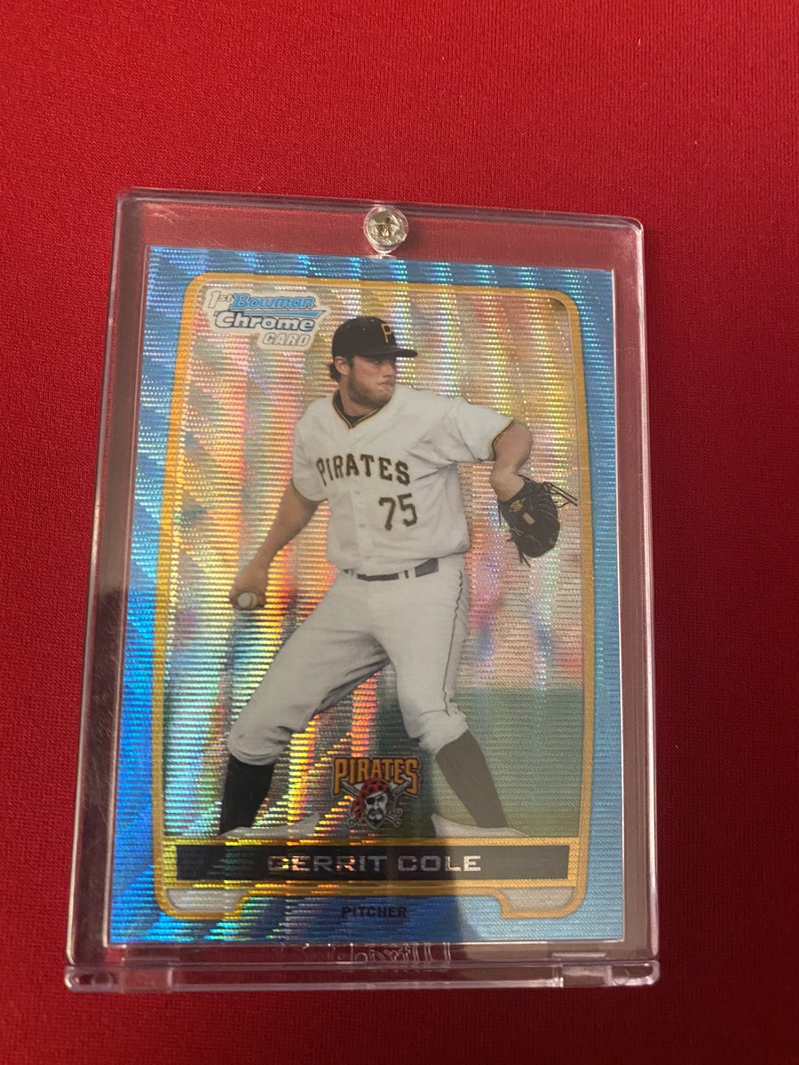 RT @Slimspencer99: SELLING Gerrit Cole 2012 Bowman Chrome Blue Wave refractor RC-$60 https://t.co/Z9e60fPyk1