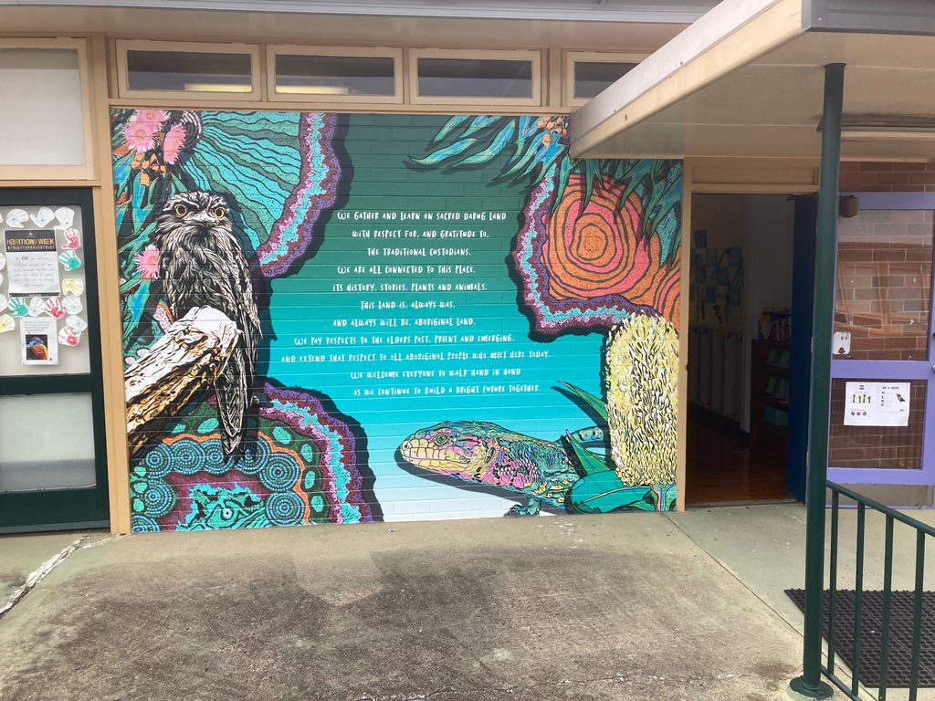 <a href="/edugrafix/">Edugrafix Creative</a> you are amazing ! First of three installations occurring this week at Walters Rd PS. Big shout out to Kate for the beautiful design and colour choices