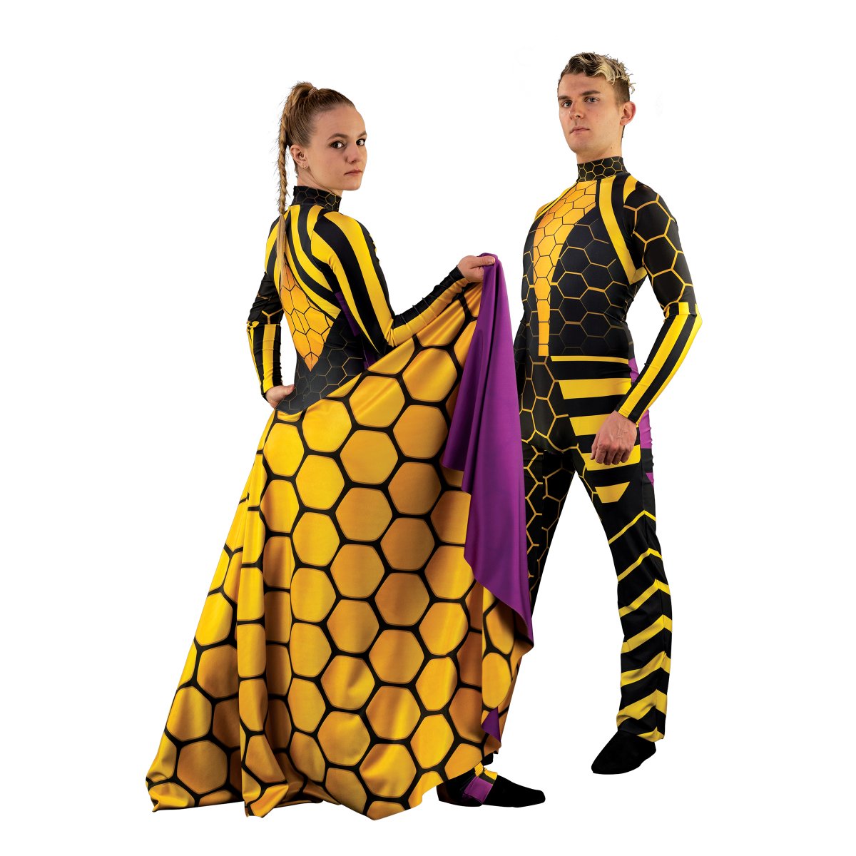 Custom printed costumes in just 3 weeks! Unitards, dresses, tops, pants, and tunics are available in spandex, shattered glass, and velvet. Start your design today by contacting sales@mccormicksnet.com or send us a DM. 

#colorguard #schoolspirit #dci #marchingband #bandcamp