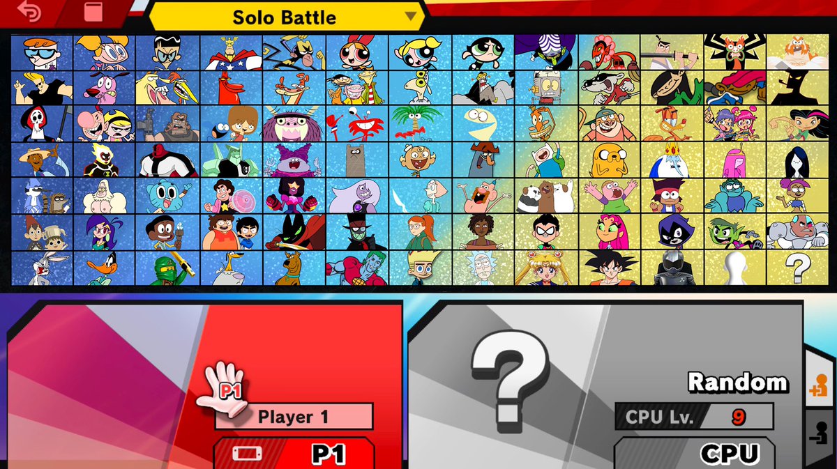 A cartoon Network fighting game