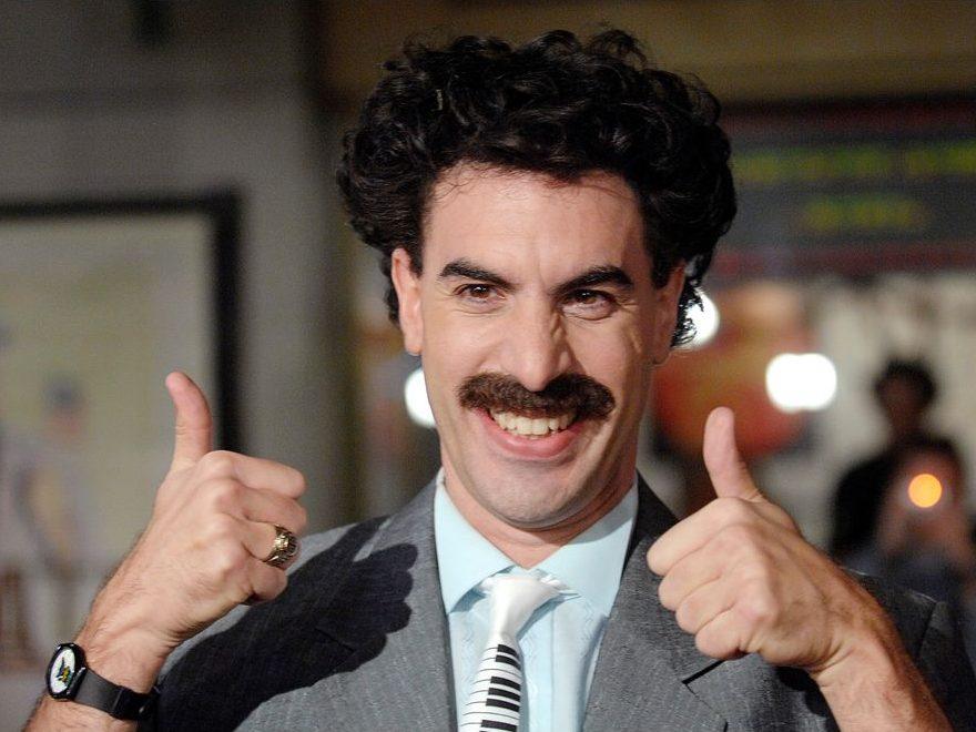 Sacha Baron Cohen's lawsuit prompts cannabis company to remove Borat billboard