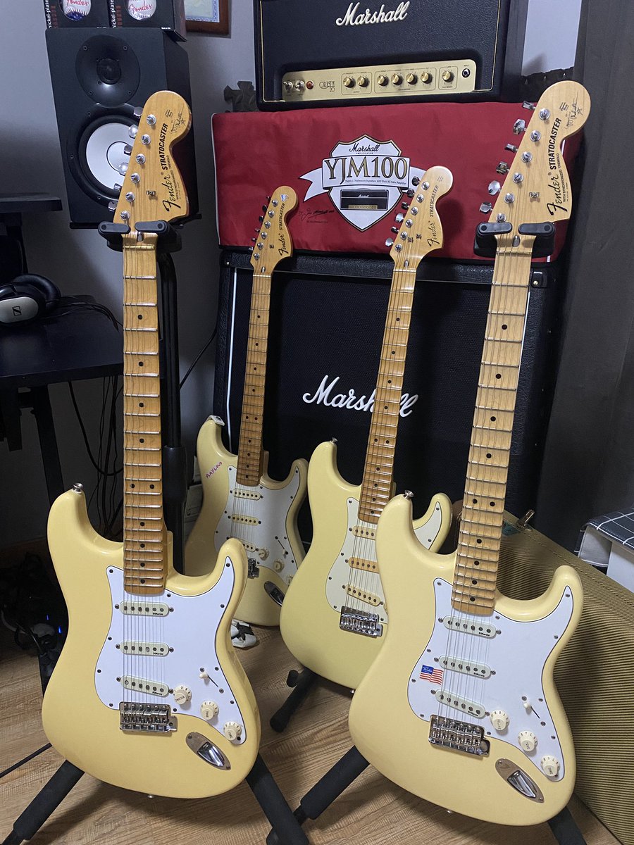 DODYJM308's tweet image. Yngwie J. Malmsteen Fender YJM & Marshall YJM100 @OfficialYJM @Fender @marshallamps #yngwiemalmsteen #yngwie #fender #marshall