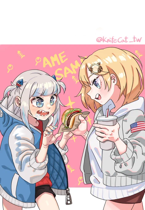 Hello, I'm KnifeCat🔪✨
I'm not sure I am qualified to be called an artist
But I like to draw cute hololive girls
 #PortfolioDay 