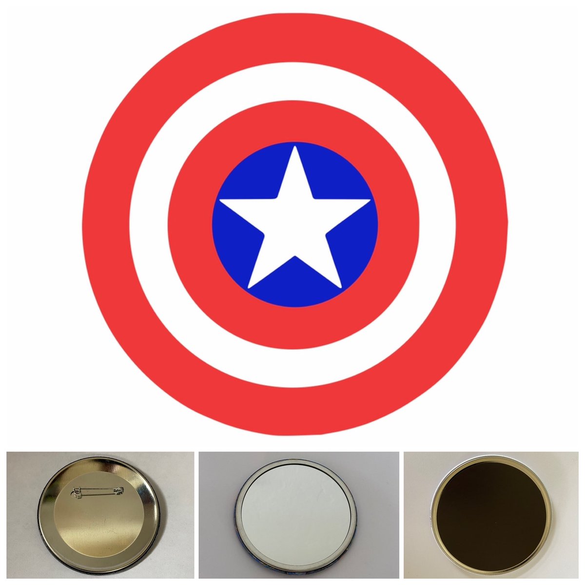 TheRealDNGR's tweet photo. New 3” Captain America buttons magnets & compact mirrors https://t.co/ZVoaGzIiWp 4 art photography & $14 tshirts + collectibles @ https://t.co/p8eFpYBTnU #disneyland #disneyparks #disneybuttons #disneypins #disneybutton #disneypin #disneymerch #avengerscampus #avengers #dca https://t.co/pMXSavn4GA