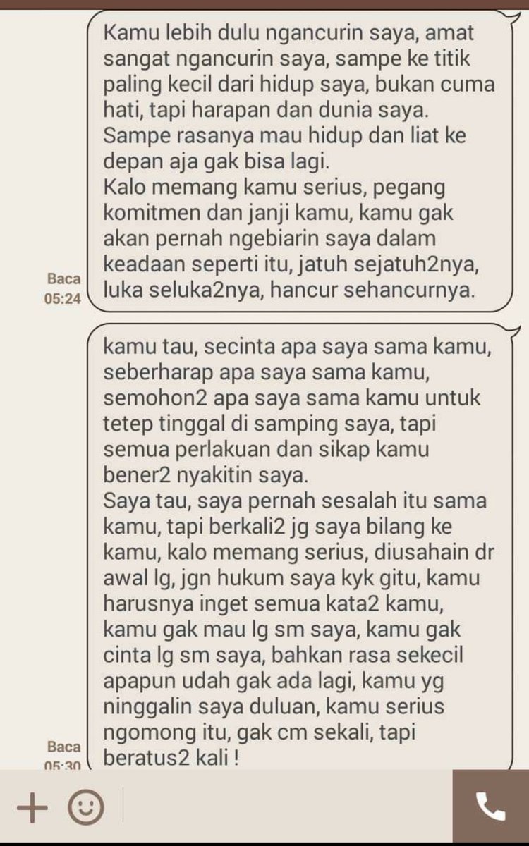 ardhiantari's tweet photo. Ngubek-ngubek line, nemu chat ini. Pernah ada dlm fase bucin yg goblok, iya goblok banget. Cinta yg gak pake logika. Sebenarnya toxic relationship. Dulu, yg bikin gue nyesel ninggalin seseorang yg mencintai gua sepenuh hati, demi orang lain yang nganggep gue kek sampah. https://t.co/P2qfX7JOph