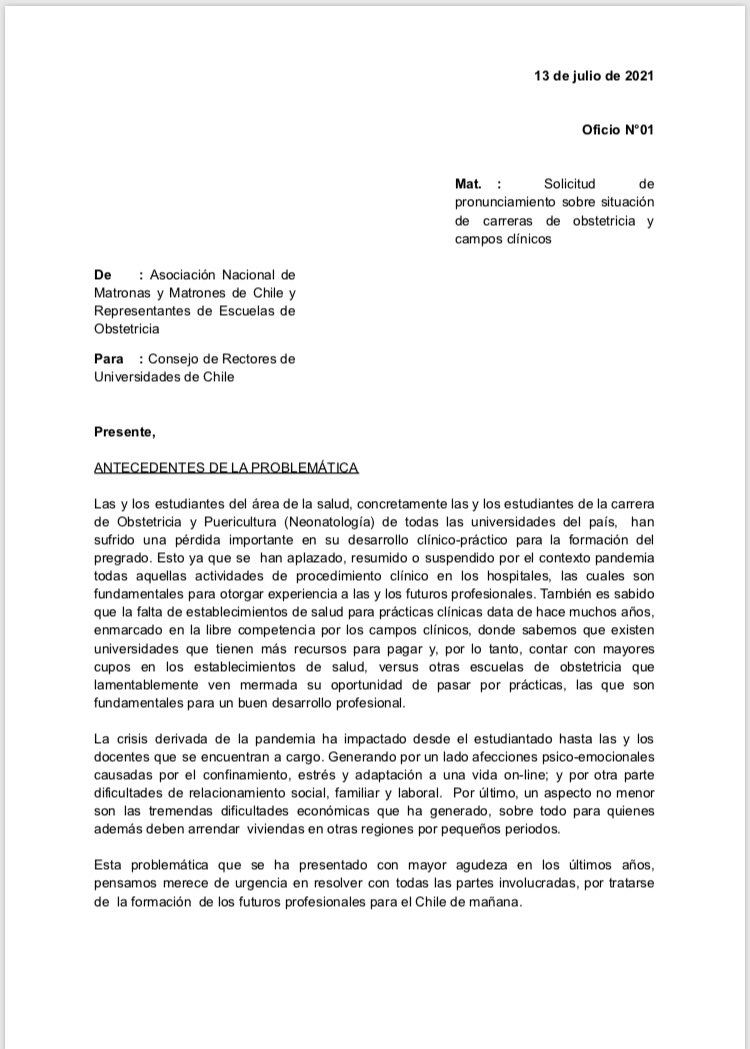AsomatChile's tweet photo. Porque ya es tiempo de que alguien lidere y ordene la problemática de los campos clínicos. Estudiantes de Obstetricia y ASOMAT actúan unidxs por un mejor futuro para la salud de todes.
#pronunciamientocamposclinicos
#sinpracticas
@ministeriosalud @Mineduc @CRUCH_cl https://t.co/rY4JXtNmeV