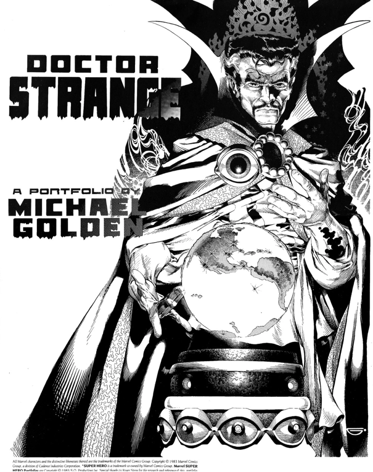 If you've never seen Michael Golden's Doctor Strange portfolio, I urge you to go here and do so: tainthemeat.wordpress.com/2014/10/02/doc…