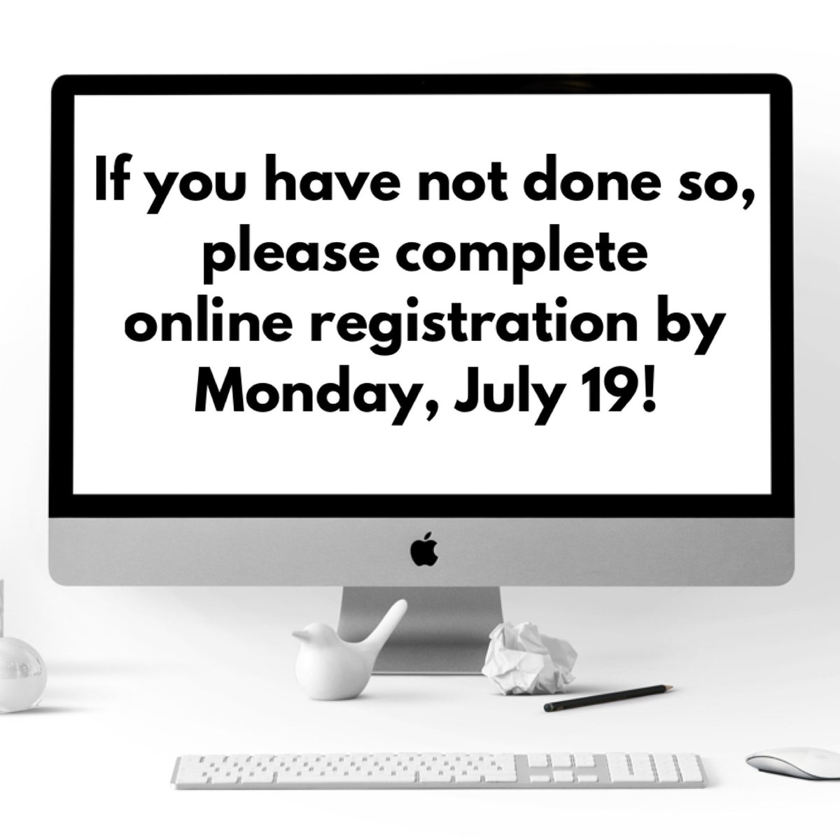 School starts back in a little over a week!  Students must be fully registered prior to attending any classes. Please use your ActiveParent account to register. 

If you have any questions regarding online registration you may call 601-264-4634 for assistance.