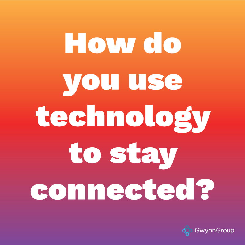 GwynnGroup's tweet photo. How do YOU use technology to stay connected while working from home? 💻 Let us know in the comments below! #TechTuesday https://t.co/tvxj7b5dte