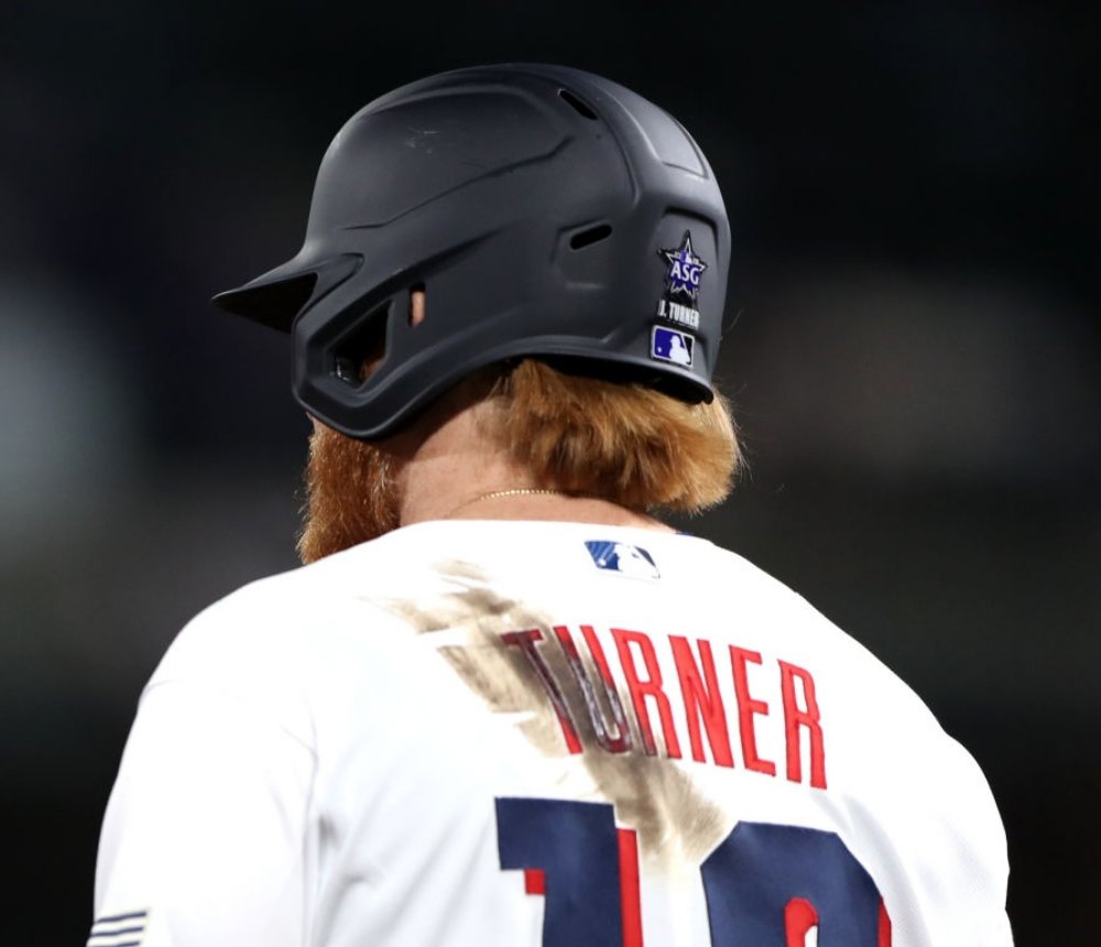 Talkin' Baseball on X: Weirdest part about Justin Turner on a new team is  seeing the pine tar mark on a different jersey  / X