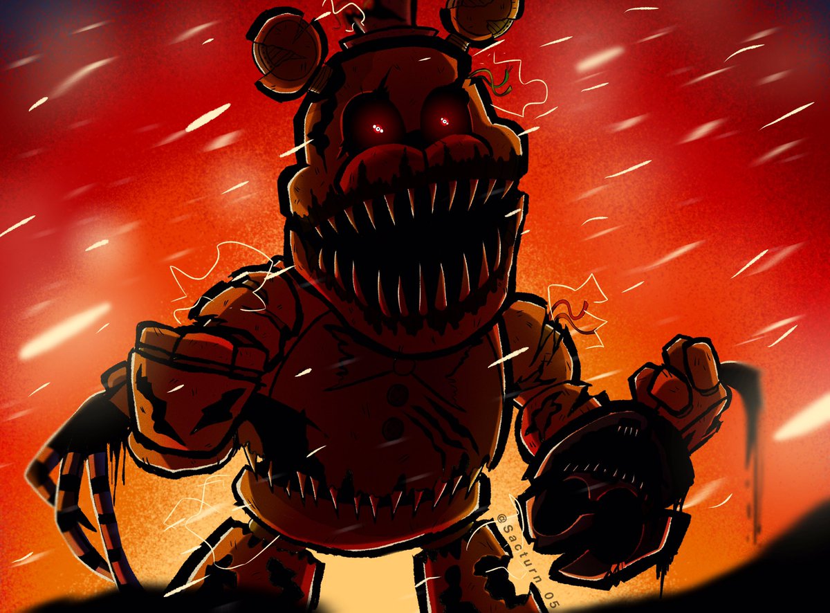 KritzZ on X: Here's nightmare fredbear without the red lighting and  backround. As you can see he has no legs poor guy. #fnaf4   / X