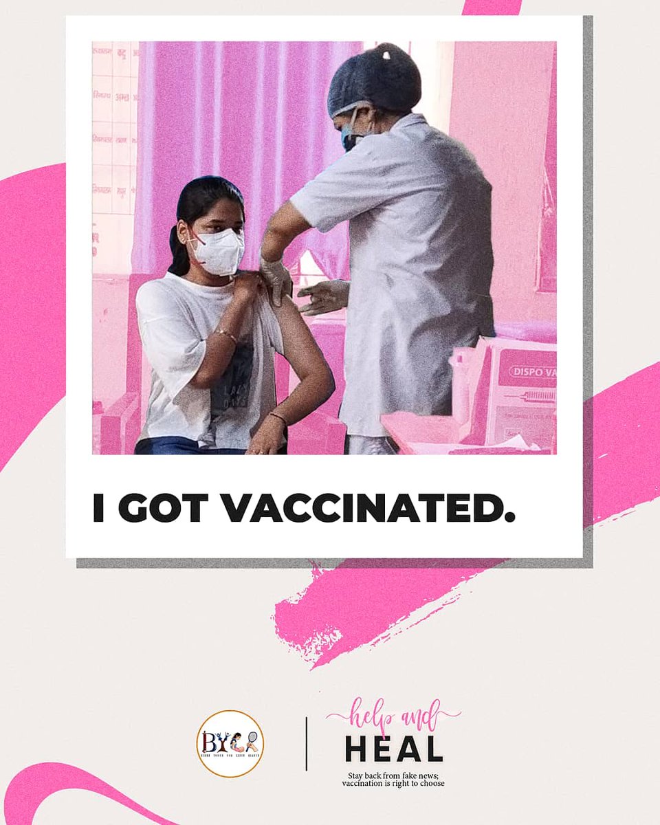 bihar_child's tweet photo. हमने टीकाकरण करवा लिया।
We got vaccinated.
Some of our member who are 18+ got vaccinated.
#vaccineworks #Vacccinated #onlytogether #IndiaFightsCOVID19 #COVID19 https://t.co/7vFvv8sRtm