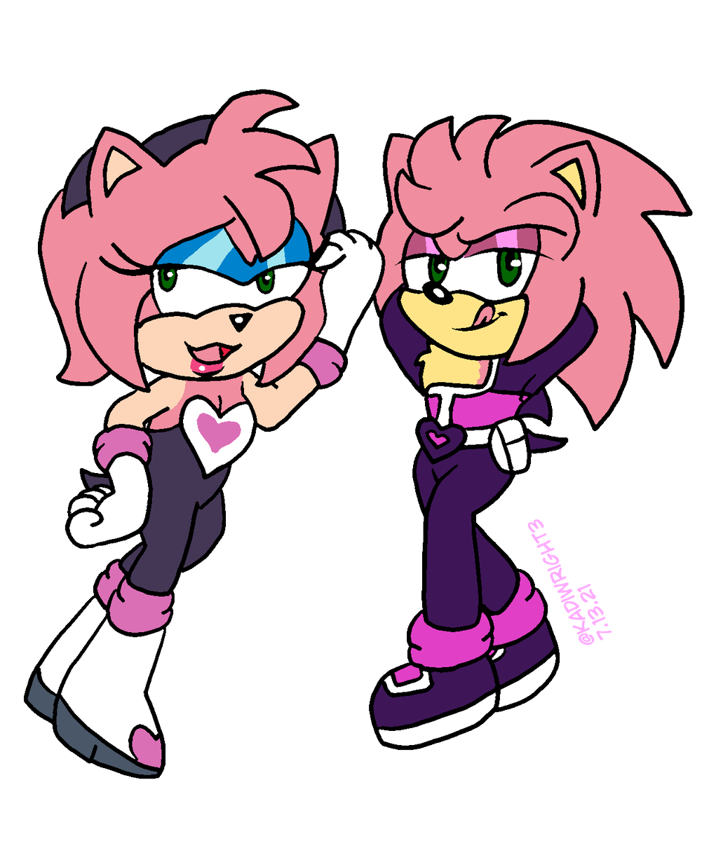 Amy Rouge and Alex Rogue! ✨🌹
(Alex Thorn's design belongs to @TheSevenMenaces)
#sonicart #sonicfanart #sonicartist #AmyRose #AmyRouge #AlexThorn #genderbend #Rogue #digitalart #artistsontwitter