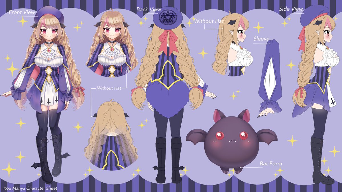 Character Sheet Commission for @koumariy」|ゲビィGaby🌻Doing Commission 👌のイラスト