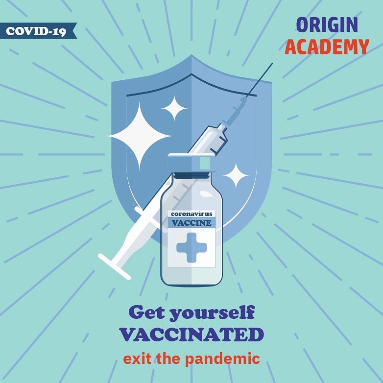 OriginAcademy8's tweet photo. Dearest beloved Malaysians, congratulations to those who have been vaccinated and to those who are eagerly waiting for your turn, wishing all the very best. 

Meanwhile, we will be updating many exciting online programmes soon.

#staysafestayhome https://t.co/4J65LABTXQ