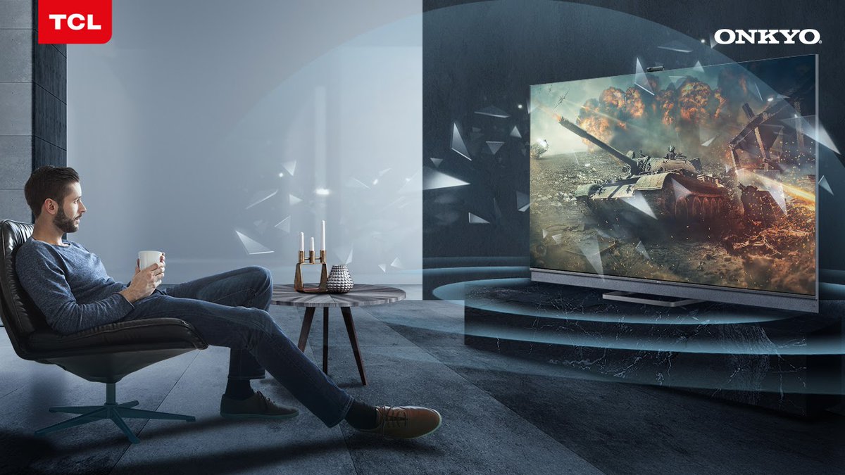 tcl_india's tweet photo. Live and breathe the action with #ONKYOSoundbar and Dolby Atmos. Stunning audio clarity and depth envelop you from all sides for true immersion. Bring home the #TCL Mini LED QLED 4K TV C825 and experience movies in a whole new way. #MiniLEDMegaPossibilities https://t.co/lPnrCzc5br