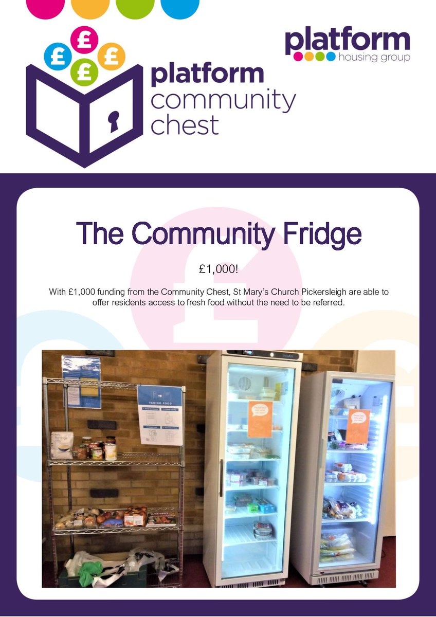 We’re proud to have been able to help!

If you’re a charity, club & other not- for-profit organisation & think #CommunityChest could help, visit crowd.in/cGH9WN

Read more about this story crowd.in/SI8uWx 

#community
#schemesforyou
#foodforall
@PHGCommunities