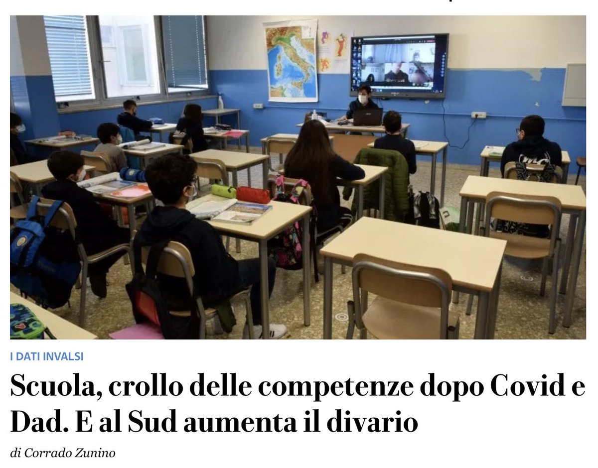 its4ri's tweet photo. Ci sono generazioni di studenti (cioè i prossimi dirigenti, professionisti, politici, scienziati) italiani che stanno accumulando lacune su lacune, mentre si dibatte faziosamente sulle cosiddette libertà individuali per colpa di 4 ebeti che non vogliono il #greenpass obbligatorio https://t.co/C5oR2HINxZ