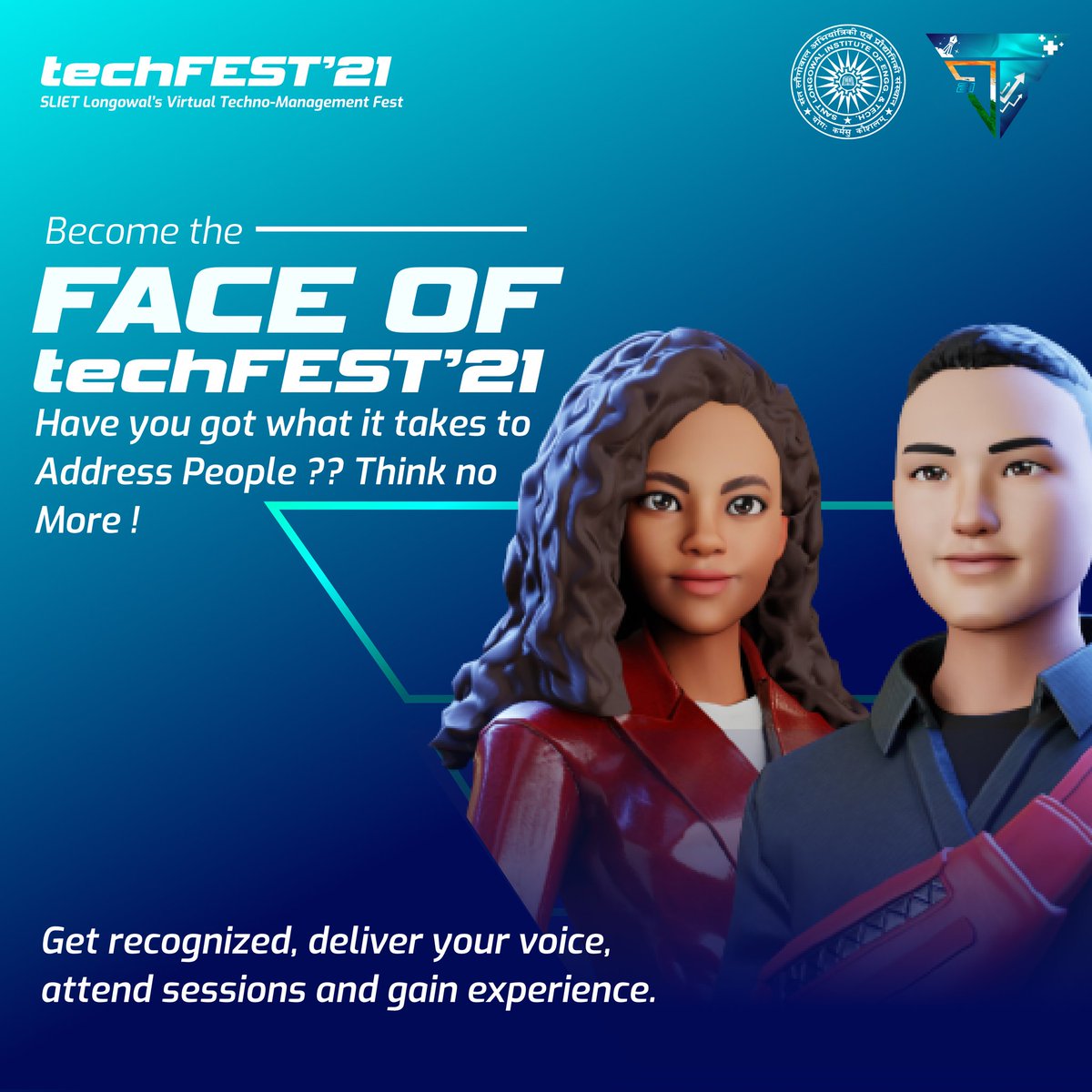 techfestsliet's tweet photo. Wish to be a part of techFEST? Apply now.
https://t.co/M0UhcwYES2
#techfestsliet #techFEST21 #sliet #comingsoon #slietlongowal #technicalfest #tech #innovation #students #university #india #fest #techfest https://t.co/r4bOr8WHCG
