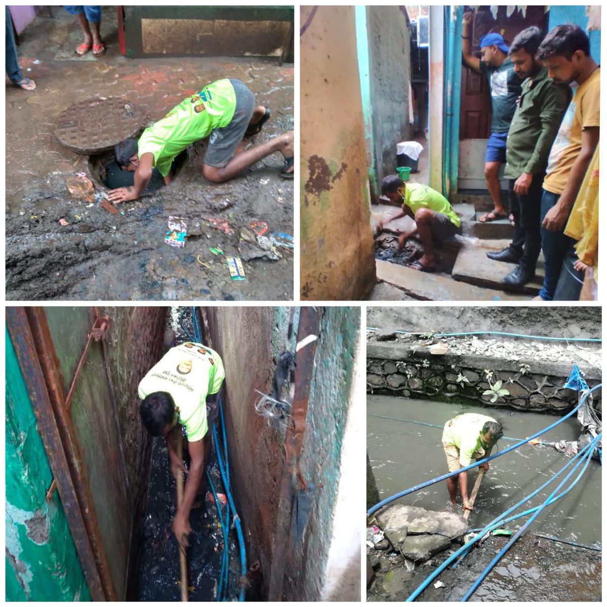 Samir1497's tweet photo. Shri Abdul Ahad Khan ji ne apne janib se #jogeshwari ki har society aur gully ka gutter aur #drainagepipelines free me clean karaya hai.
Aurye kaam aage b chalta rahega.Baarish me paani bharne ki musibat ko suljhane ki koshish jaari rahegi.
#monsooncleanup #cleanlinessdrive https://t.co/Z6B3uUFQLq