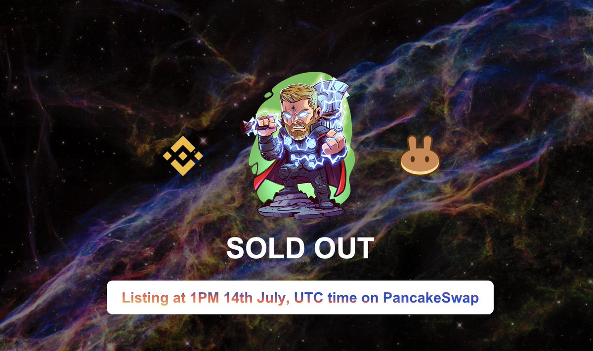 EthoreumFinance's tweet photo. ❗️SOLD OUT ❗️

It's official, we are listing $ETHOR on Pancakeswap in the next few hours. 

🔥Listing time: 1PM 14th July, UTC time. 

Get your BNB ready. 

👉Token address: 0xb1E04965F8c08358675B4408FbD593Ad035402BC

#listing #bsc #Pancakeswapv2 #BSCGems https://t.co/I1MombqY4V