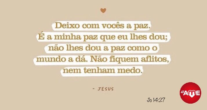 BOM DIA AMIGOS - Paz

“Quer fazer algo para promover a paz mundial ? 
Vá para casa e #AME sua família.”
S. M. Tereza 

#AME 

14 jul 21