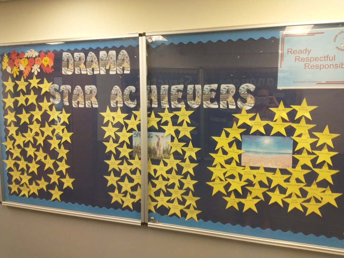 DramaJcs's tweet photo. Star achievers are now up from our final term for this year. Well done to all our stars, you have all received an R3 which gives you 10 points! https://t.co/iE0XlqL3YW