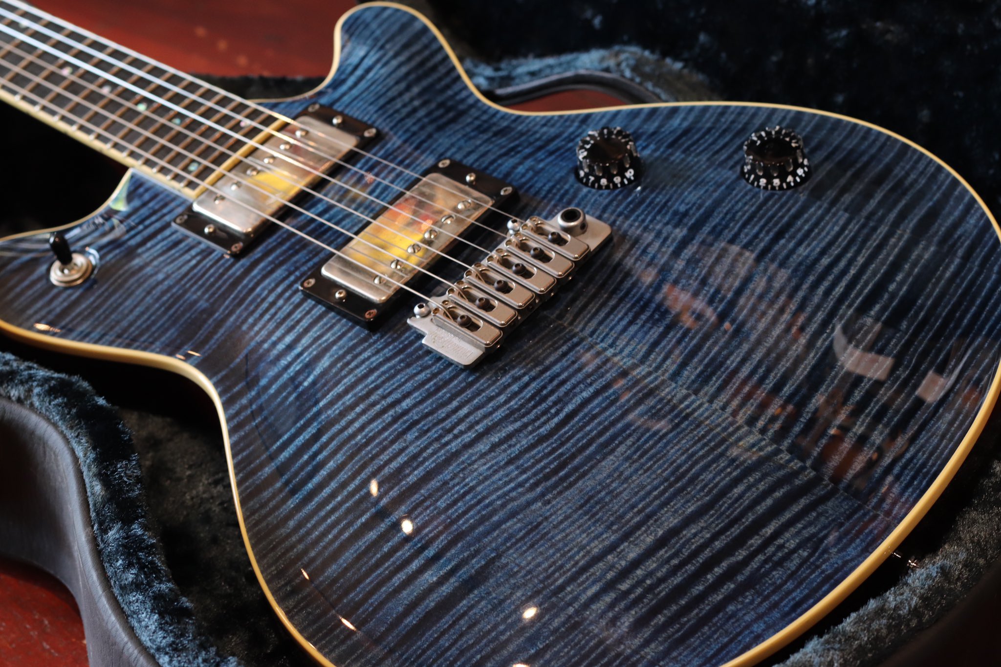 趣味・スポーツ・実用 IMPROVISING BLUES GUITAR Custom Order Arc-Standard 24 5A Ouilt Aqua Violet Burst