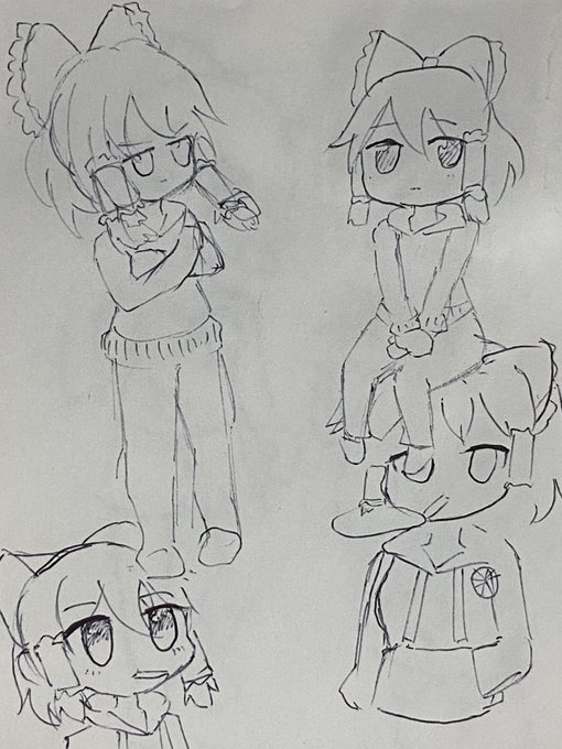 #MARU姉貴
 迷う
4枚目の絵柄で描いてみたい感もある... 