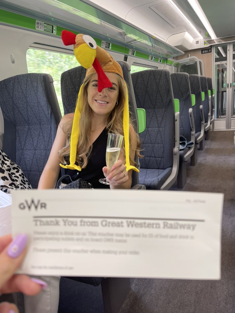Lisa_Daley's tweet photo. Huge Thankyou to Sarah from Swansea at @GWRHelp for the complimentary vouchers to make sure @Tash_MJ glass stays full 🥂 #TMJHen #Turkey https://t.co/LNHzcwbeiz
