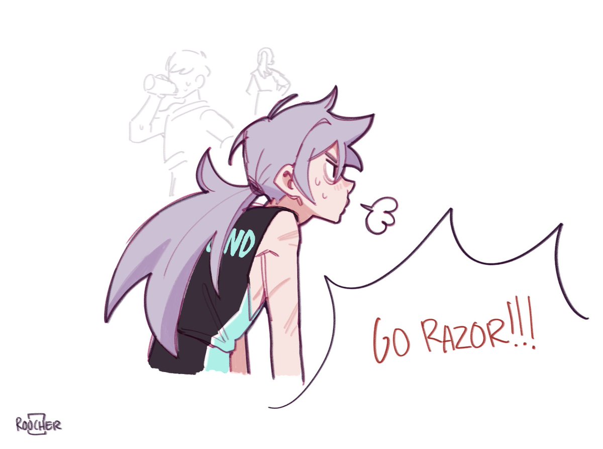 modern highschool au razor would be on the track team but
#GenshinImpact 