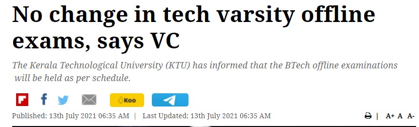 Abhijeeth_MJ's tweet photo. #s6againstktu
#ktumustlisten
KTU should stop their stubbornness !!!
Make Exams online, give us time !!!
@ndtv @ndtvfeed @ANI @timesofindia @ShashiTharoor @ugc_india @AICTE_INDIA @KeralaGovernor 

Help us !!! https://t.co/Uh4yIkCXBC