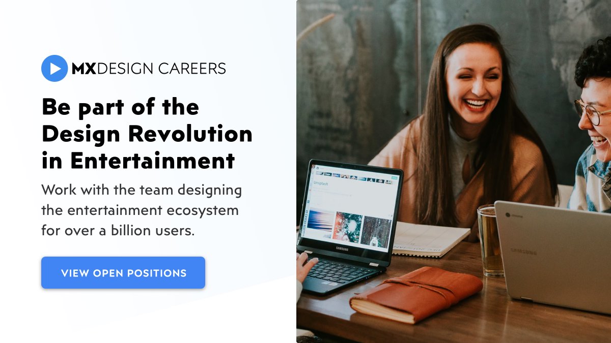 We're looking for #ProductDesigners, #GraphicDesigners, #UserExperience, #MotionDesign and #VideoEditing folks to help build the largest entertainment ecosystem in the country.

Check out the open roles at: mxplayer.in/design/join-us

#design #hiring