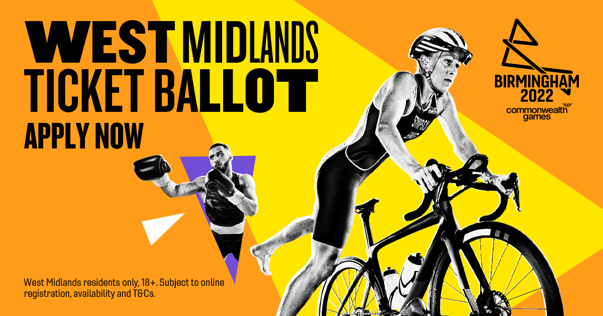 The wait is over. The West Midlands ticket ballot is now open!

Find out more and apply now: birmingham2022.com/the-games/tick…