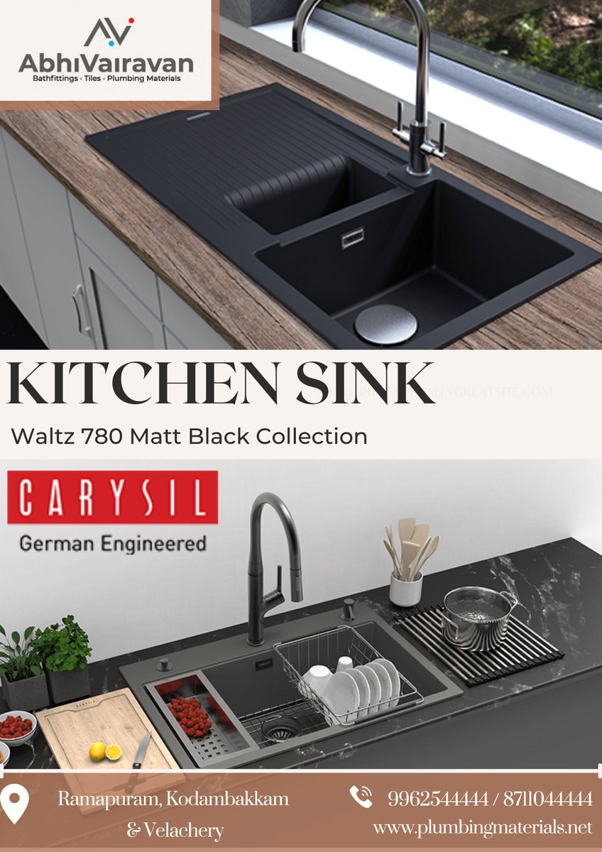 bath_fittings's tweet photo. Redefine the way you look at Kitchen work with Carysil's  Waltz 780 Workstation Sink that brings you a wonderful range of kitchen accessorie .
#Carysil #CarysilWorldwide #CarysilbyAcrysil #KitchenSink #KitchenSinks #Sink #Sinks #CompositeSink #CompositeSinks #GraniteSink https://t.co/F48Cquj8DW