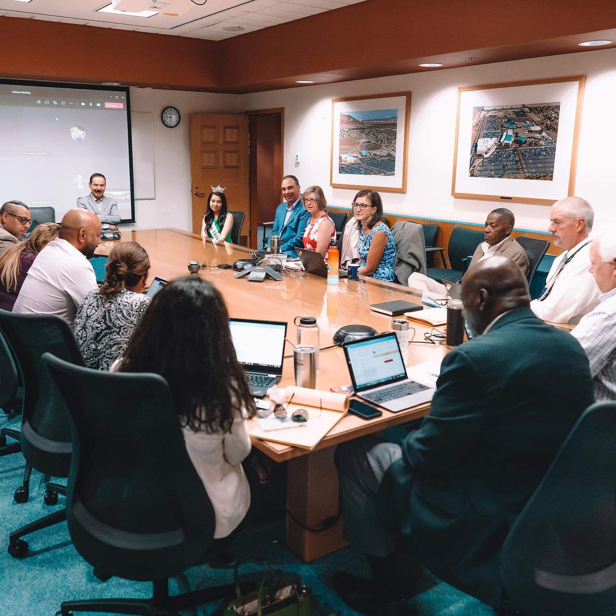 Today, we celebrated Macie Tuell, the recently crowned 2021 Miss Nevada! Macie is an incredible student <a href="/CSNCoyote/">CSN</a> &amp; we could not be more proud of her! We look forward to supporting her in this experience, her journey to the <a href="/MissAmerica/">Miss America</a> stage &amp; beyond! <a href="/NSHE/">Nevada System of Higher Education</a> proud!
